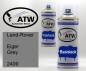 Preview: Land-Rover, Eiger Grey, 2409: 400ml Sprühdose + 400ml Klarlack - Set, von ATW Autoteile West.